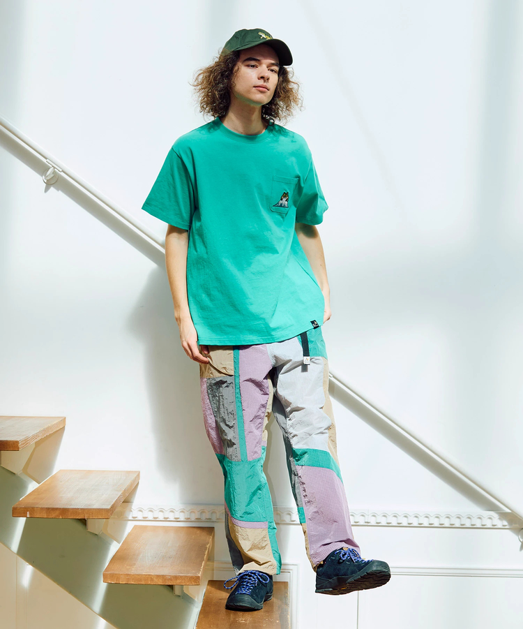 go slow caravan(ゴースローキャラバン) |USA/C 色々刺繍 PKT TEE (MENS/WOMENS)