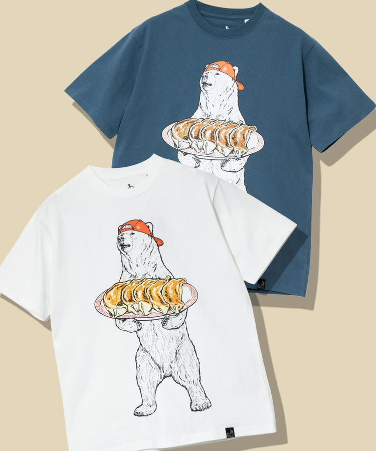go slow caravan(ゴースローキャラバン) |USA/C 餃子クマ TEE (MENS/WOMENS)