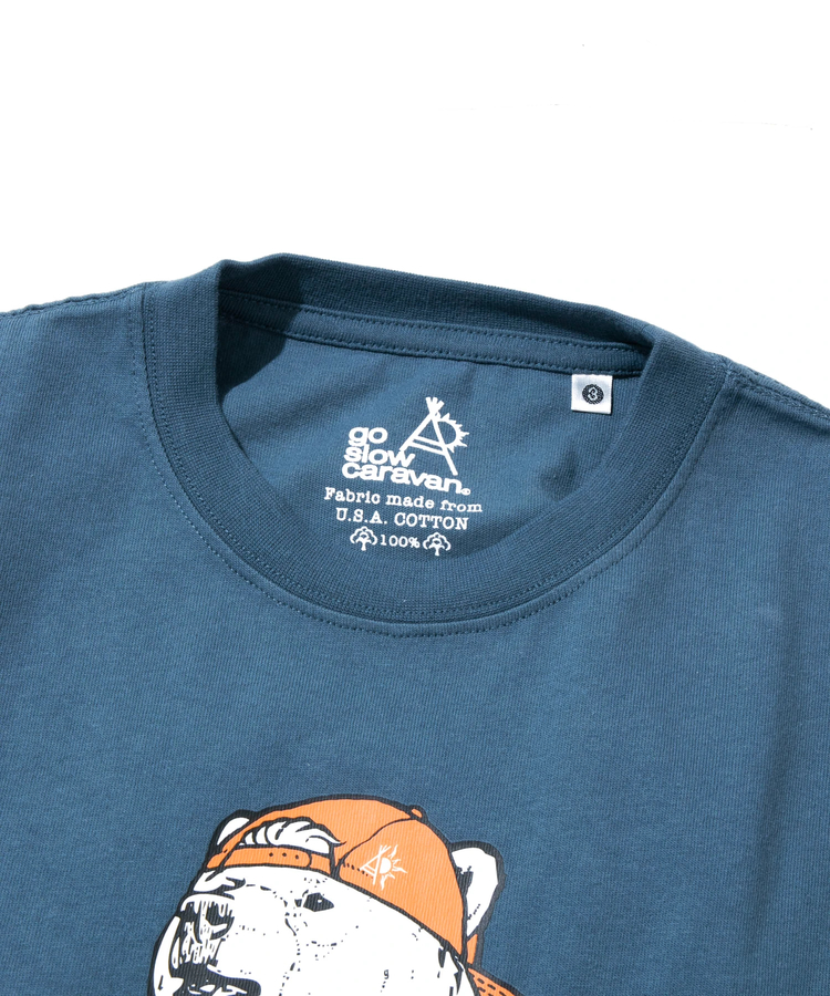 go slow caravan(ゴースローキャラバン) |USA/C 餃子クマ TEE (MENS/WOMENS)