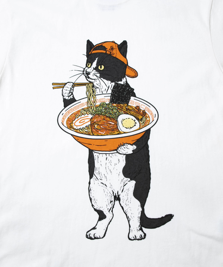 go slow caravan(ゴースローキャラバン) |USA/C 中華そば猫 TEE (MENS/WOMENS)