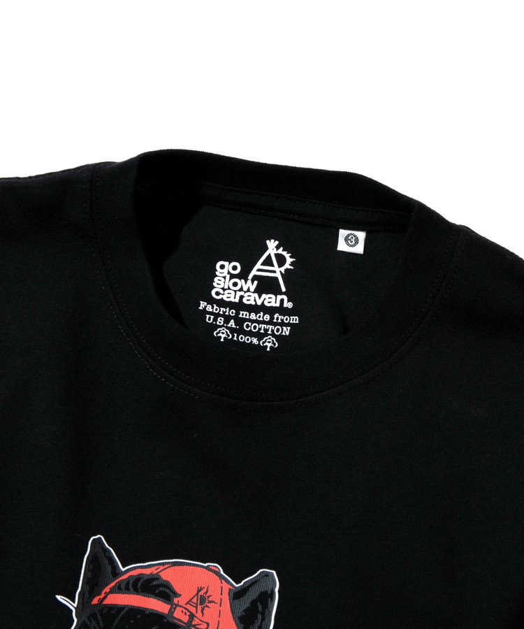 go slow caravan(ゴースローキャラバン) |USA/C 中華そば猫 TEE (MENS/WOMENS)