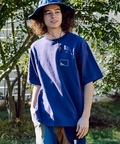 go slow caravan(ゴースローキャラバン) |USA/C スクエアLOGO バックプリント ゆったり TEE (MENS)