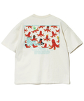 go slow caravan(ゴースローキャラバン) |USA/C スクエアLOGO バックプリント ゆったり TEE (MENS)