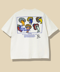 go slow caravan(ゴースローキャラバン) |USA/C スクエアLOGO バックプリント ゆったり TEE (MENS)