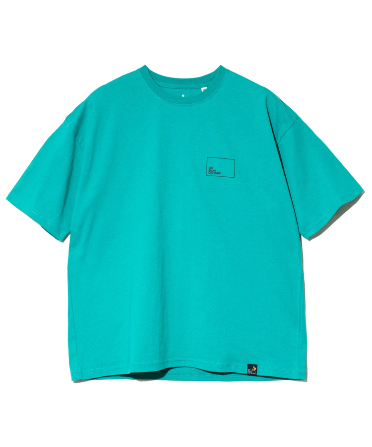 go slow caravan(ゴースローキャラバン) |USA/C スクエアLOGO バックプリント ゆったり TEE (MENS)