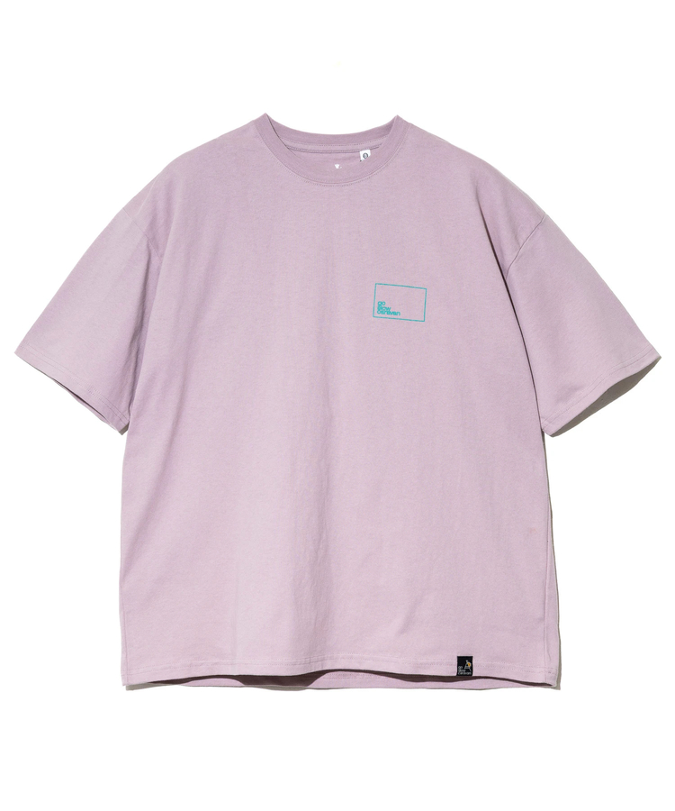 go slow caravan(ゴースローキャラバン) |USA/C スクエアLOGO バックプリント ゆったり TEE (MENS)