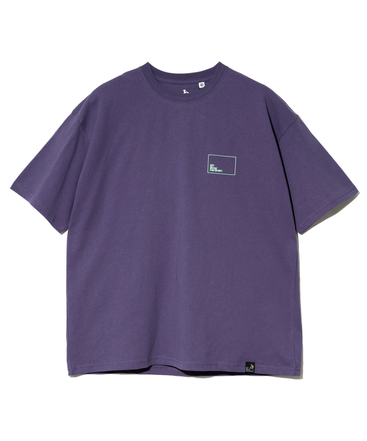 go slow caravan(ゴースローキャラバン) |USA/C スクエアLOGO バックプリント ゆったり TEE (MENS)