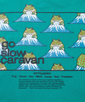go slow caravan(ゴースローキャラバン) |USA/C スクエアLOGO バックプリント ゆったり TEE (MENS)