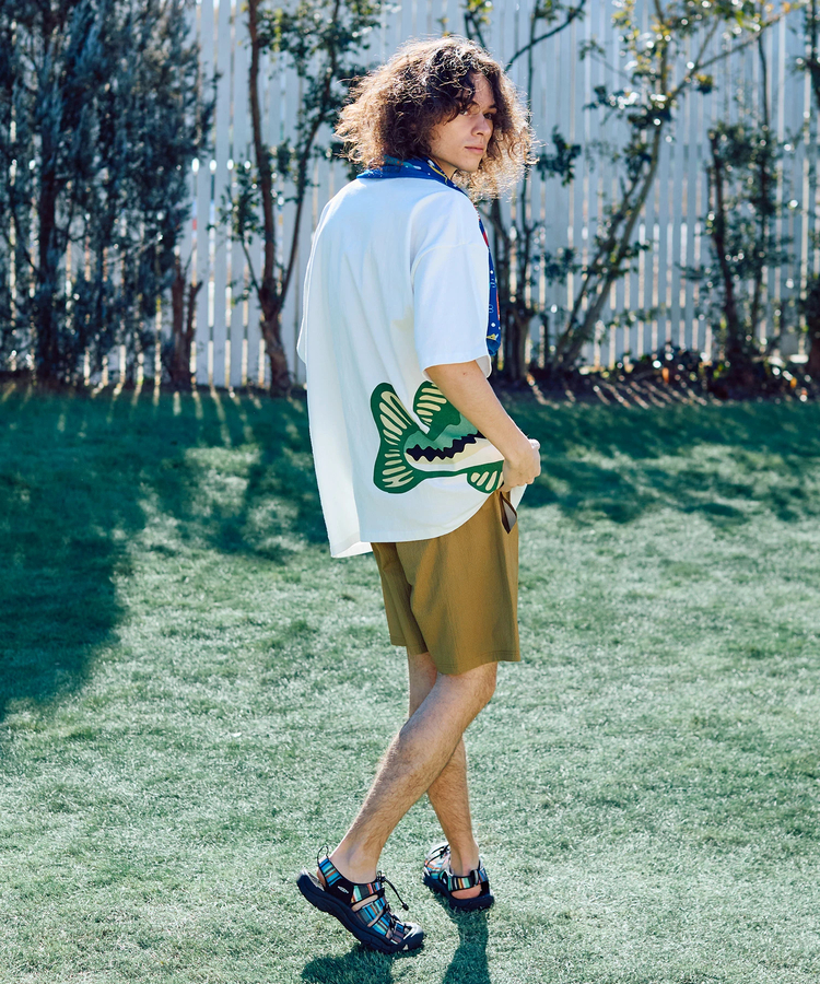 go slow caravan(ゴースローキャラバン) |USA/C ブラックバス IMPACT ゆったり TEE (MENS)
