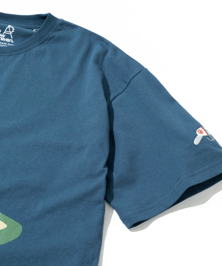 go slow caravan(ゴースローキャラバン) |USA/C ブラックバス IMPACT ゆったり TEE (MENS)
