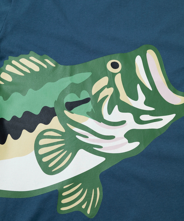 go slow caravan(ゴースローキャラバン) |USA/C ブラックバス IMPACT ゆったり TEE (MENS)