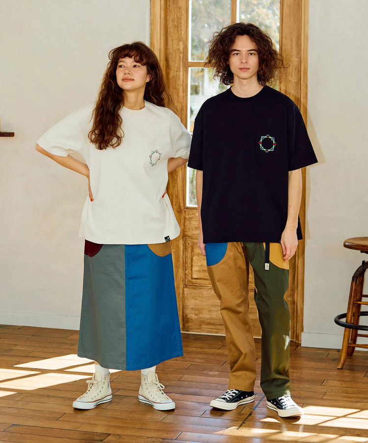 go slow caravan(ゴースローキャラバン) |USA/C ペイズリー ゆったり TEE (MENS/WOMENS)