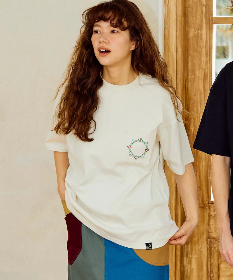 go slow caravan(ゴースローキャラバン) |USA/C ペイズリー ゆったり TEE (MENS/WOMENS)