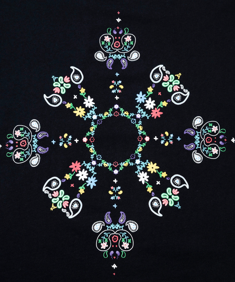 go slow caravan(ゴースローキャラバン) |USA/C ペイズリー ゆったり TEE (MENS/WOMENS)