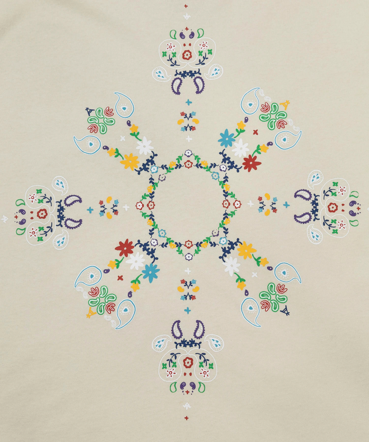 go slow caravan(ゴースローキャラバン) |USA/C ペイズリー ゆったり TEE (MENS/WOMENS)