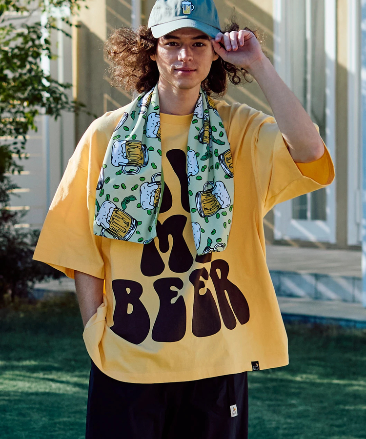 go slow caravan(ゴースローキャラバン) |USA/C GIVE ME BEER! ゆったり TEE (MENS/WOMENS)