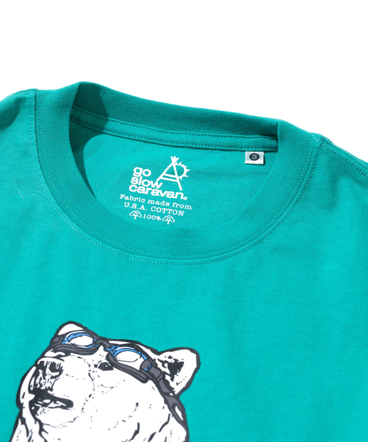 go slow caravan(ゴースローキャラバン) |USA/C プールクマ BIG TEE (MENS)