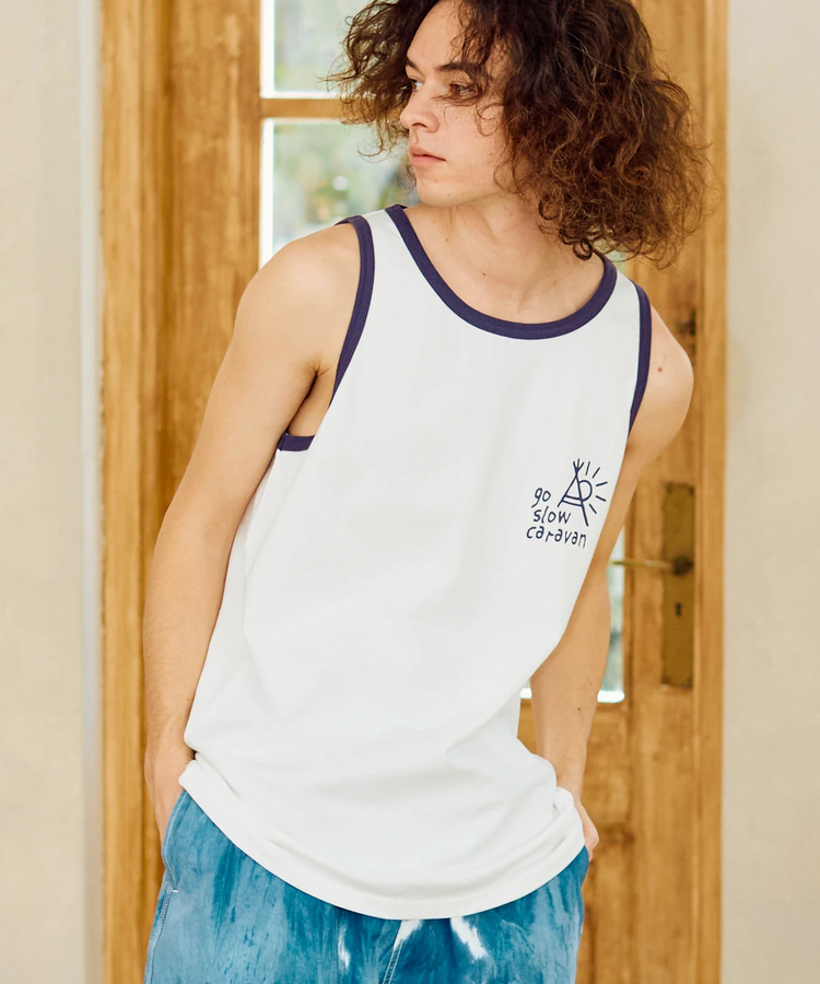 go slow caravan(ゴースローキャラバン) |USA/C カラーバインダー タンクトップ (MENS)