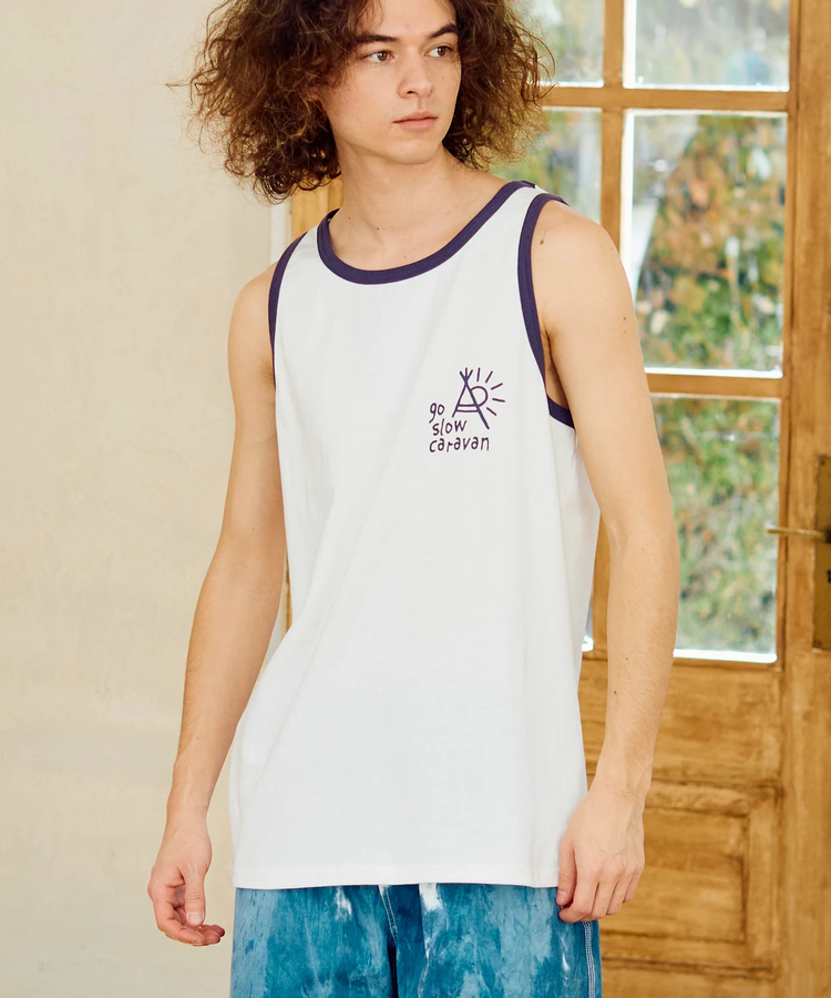 go slow caravan(ゴースローキャラバン) |USA/C カラーバインダー タンクトップ (MENS)