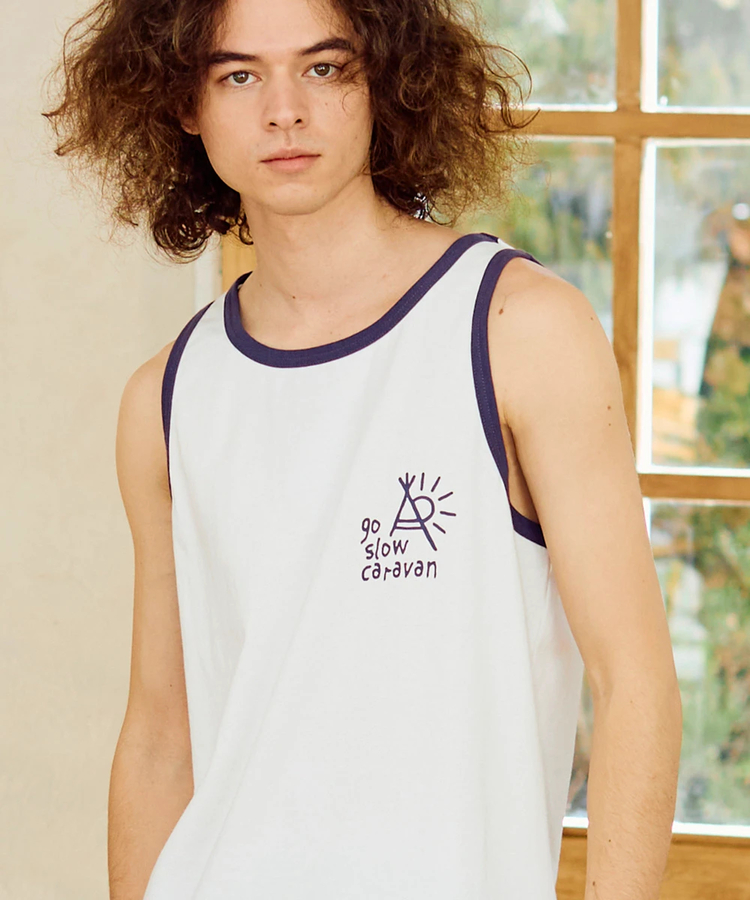 go slow caravan(ゴースローキャラバン) |USA/C カラーバインダー タンクトップ (MENS)