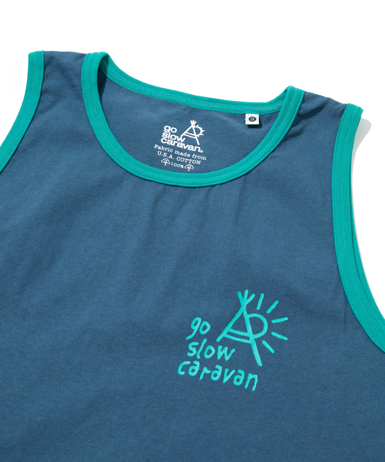 go slow caravan(ゴースローキャラバン) |USA/C カラーバインダー タンクトップ (MENS)