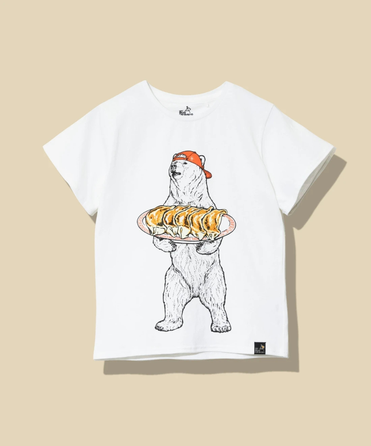 go slow caravan(ゴースローキャラバン) |KIDS USA/C 餃子クマ TEE (KIDS)