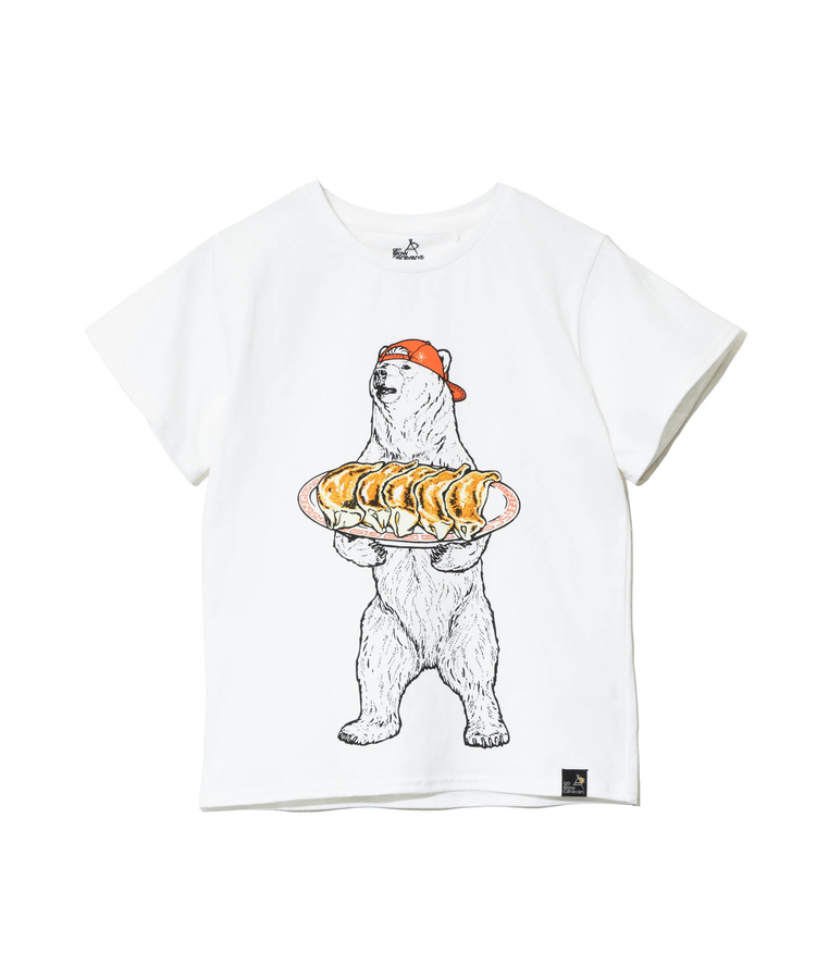 go slow caravan(ゴースローキャラバン) |KIDS USA/C 餃子クマ TEE (KIDS)