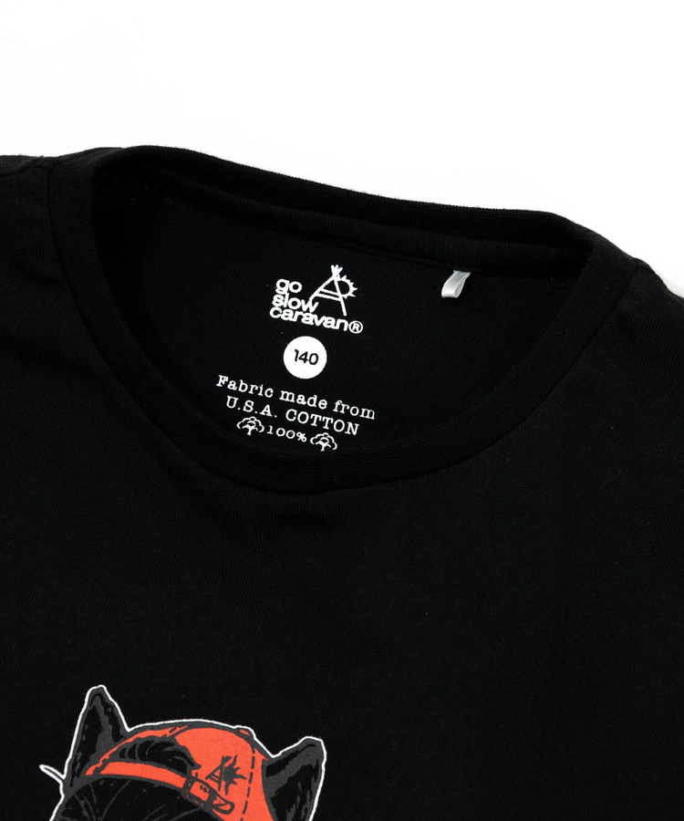 go slow caravan(ゴースローキャラバン) |KIDS USA/C 中華そば猫 TEE (KIDS)