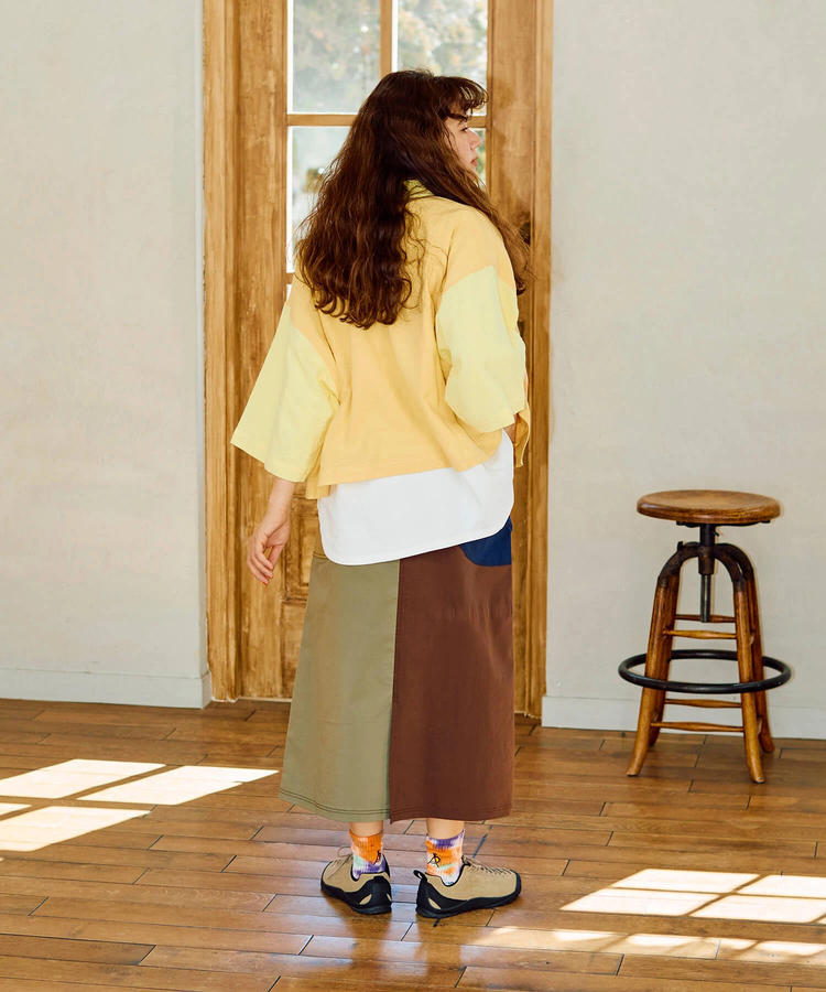 go slow caravan(ゴースローキャラバン) |C/Nクレイジー脇ポケスカート (WOMENS)