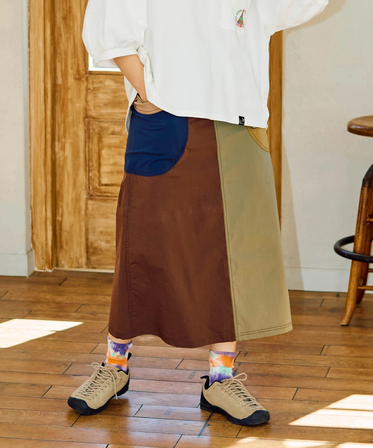 go slow caravan(ゴースローキャラバン) |C/Nクレイジー脇ポケスカート (WOMENS)