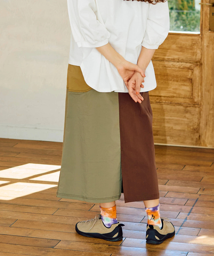 go slow caravan(ゴースローキャラバン) |C/Nクレイジー脇ポケスカート (WOMENS)