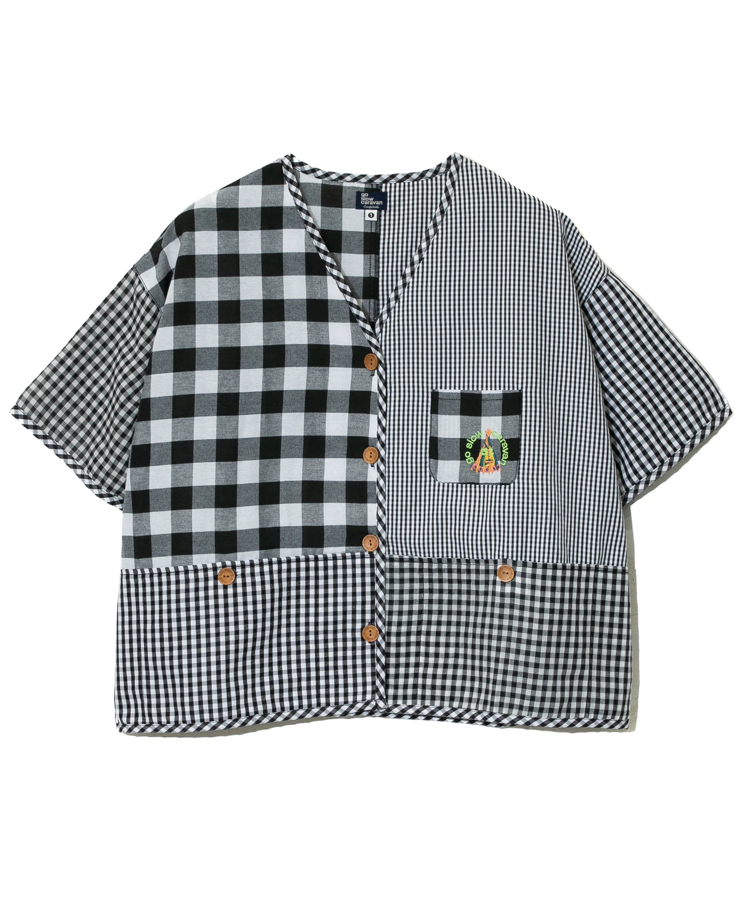 ストライプ/チェックハーフシャツ (WOMENS)｜ファッション通販
