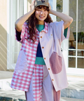 go slow caravan(ゴースローキャラバン) |ストライプ/チェックオーバーシャツワンピース (WOMENS)