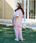 go slow caravan(ゴースローキャラバン) |ストライプ/チェックオーバーシャツワンピース (WOMENS)