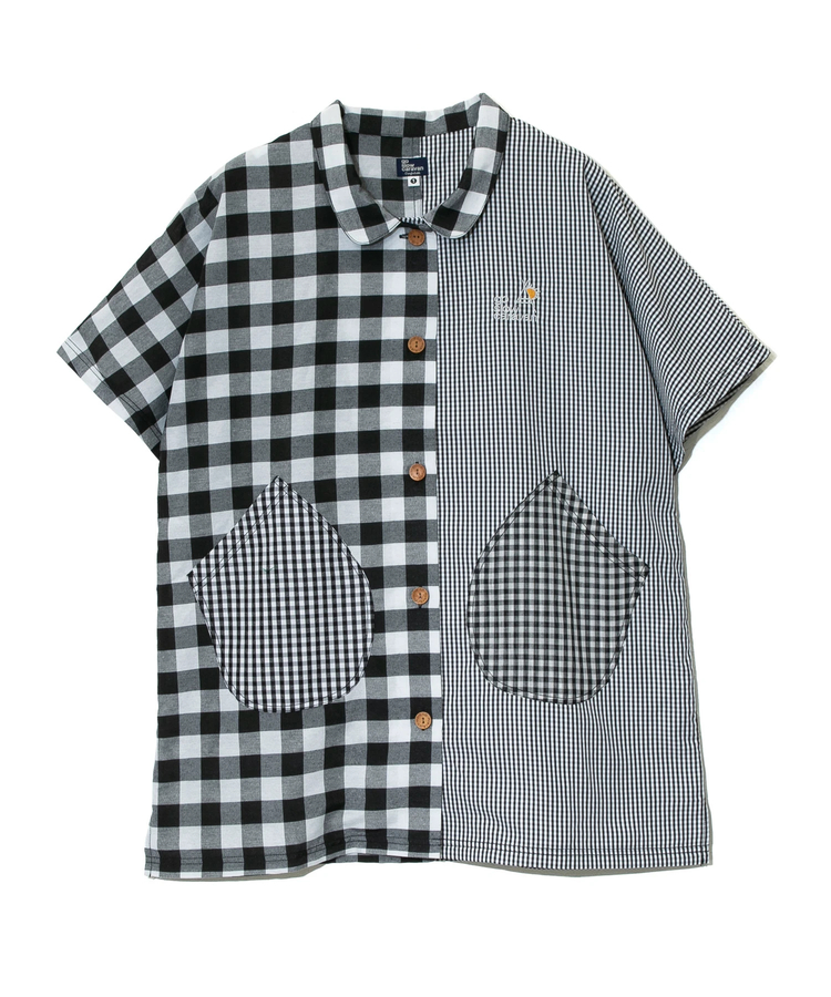 go slow caravan(ゴースローキャラバン) |ストライプ/チェックオーバーシャツワンピース (WOMENS)