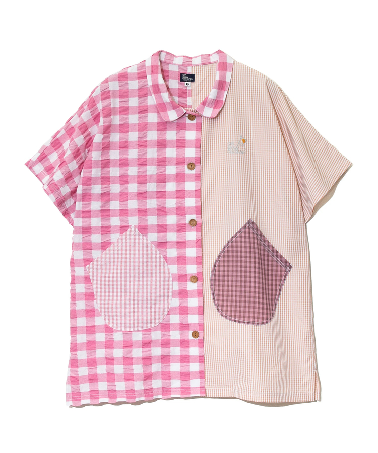 go slow caravan(ゴースローキャラバン) |ストライプ/チェックオーバーシャツワンピース (WOMENS)