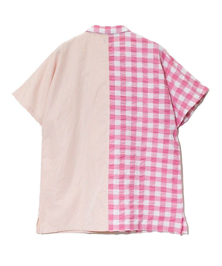 go slow caravan(ゴースローキャラバン) |ストライプ/チェックオーバーシャツワンピース (WOMENS)