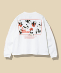 go slow caravan(ゴースローキャラバン) |USA/CスクエアLOGOバックプリントミドルLSTEE (WOMENS)