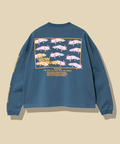 go slow caravan(ゴースローキャラバン) |USA/CスクエアLOGOバックプリントミドルLSTEE (WOMENS)