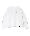 go slow caravan(ゴースローキャラバン) |USA/CスクエアLOGOバックプリントミドルLSTEE (WOMENS)