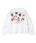 go slow caravan(ゴースローキャラバン) |USA/CスクエアLOGOバックプリントミドルLSTEE (WOMENS)