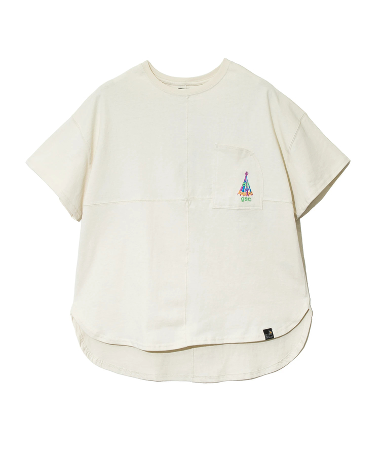 go slow caravan(ゴースローキャラバン) |USA/C ラウンドヘムTEE (WOMENS)