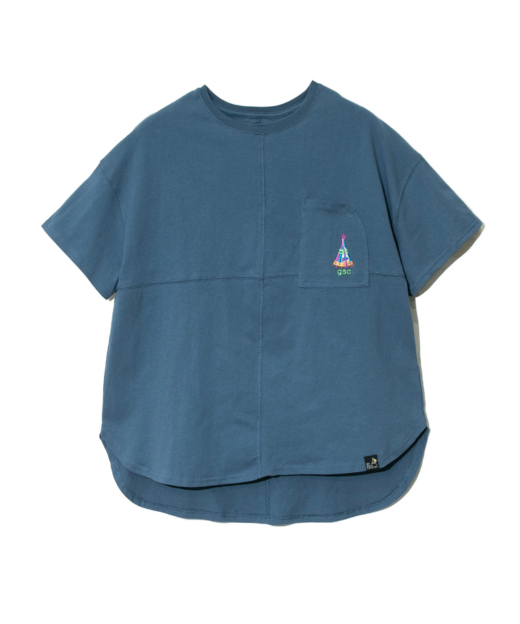 go slow caravan(ゴースローキャラバン) |USA/C ラウンドヘムTEE (WOMENS)