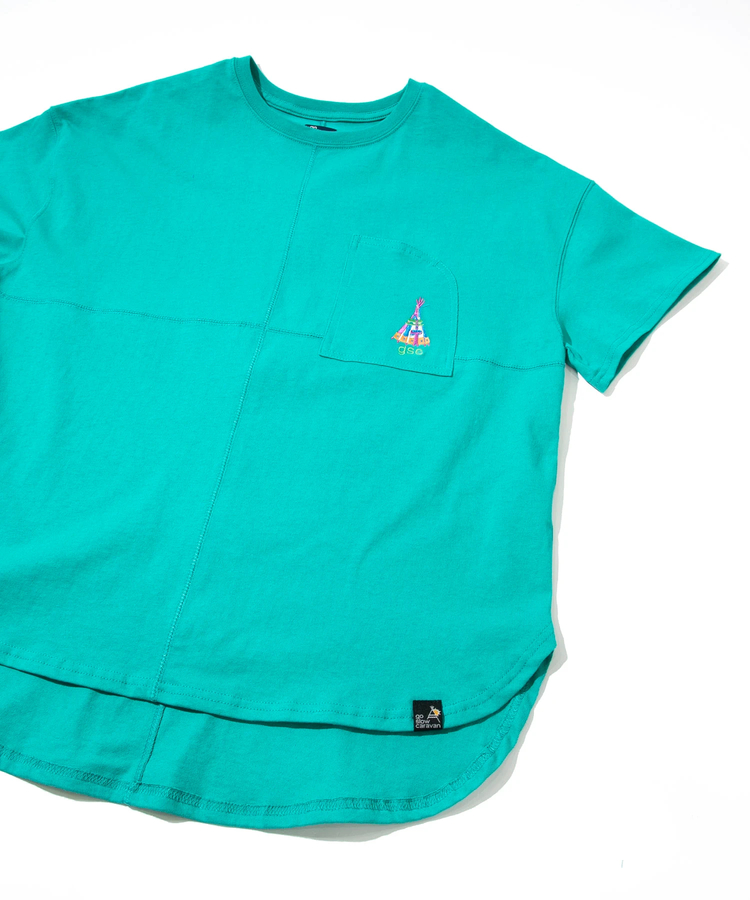 go slow caravan(ゴースローキャラバン) |USA/C ラウンドヘムTEE (WOMENS)