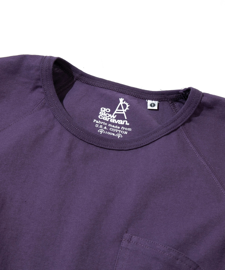 go slow caravan(ゴースローキャラバン) |USA/C ラグランセットインプルオーバーTEE (WOMENS)
