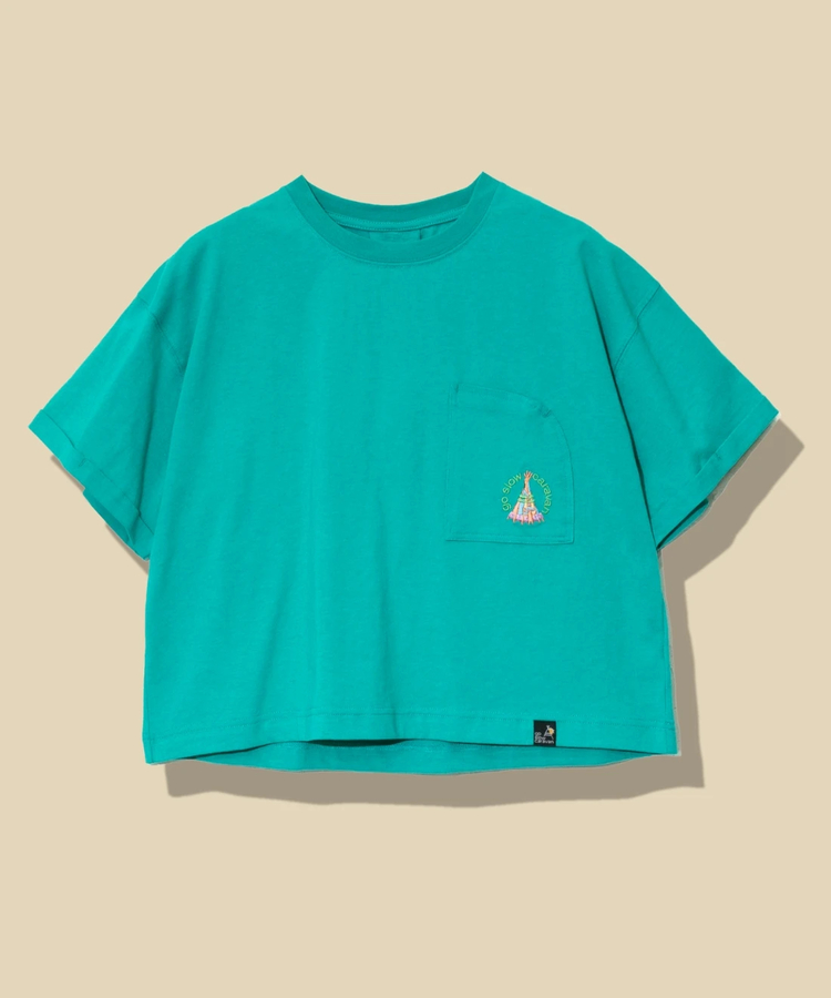 go slow caravan(ゴースローキャラバン) |USA/CミドルラウンドポケTEE (WOMENS)