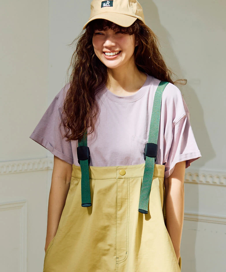 go slow caravan(ゴースローキャラバン) |USA/CミドルラウンドポケTEE (WOMENS)