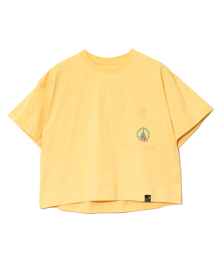 go slow caravan(ゴースローキャラバン) |USA/CミドルラウンドポケTEE (WOMENS)