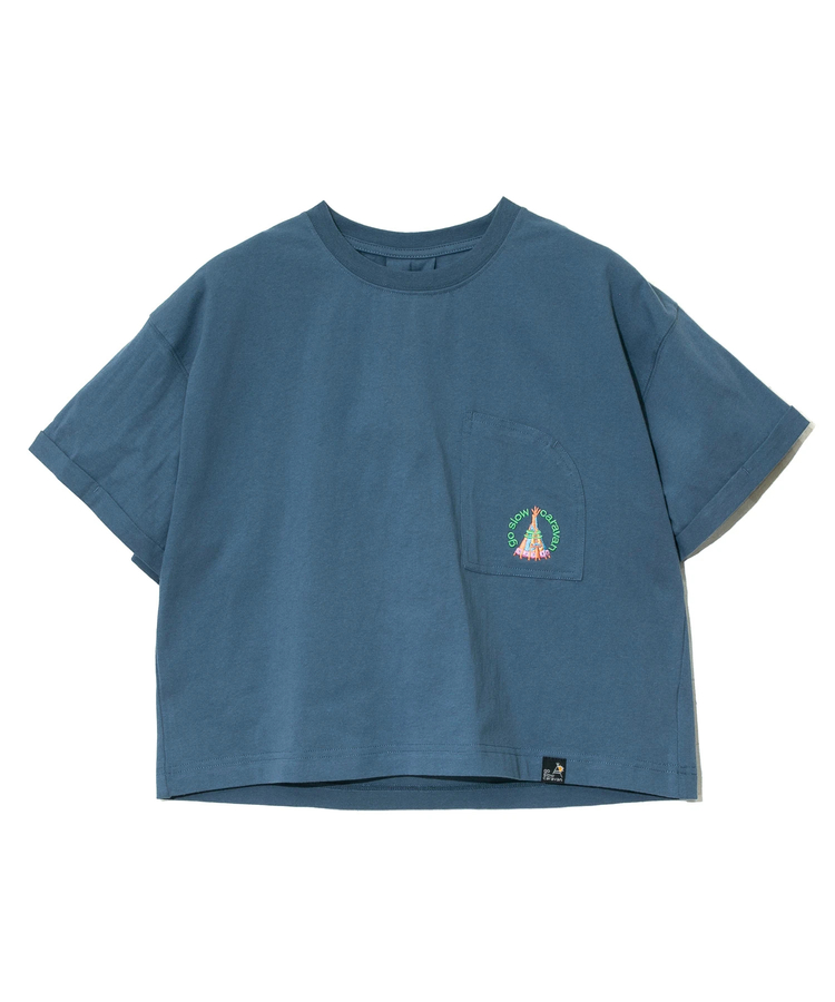 go slow caravan(ゴースローキャラバン) |USA/CミドルラウンドポケTEE (WOMENS)