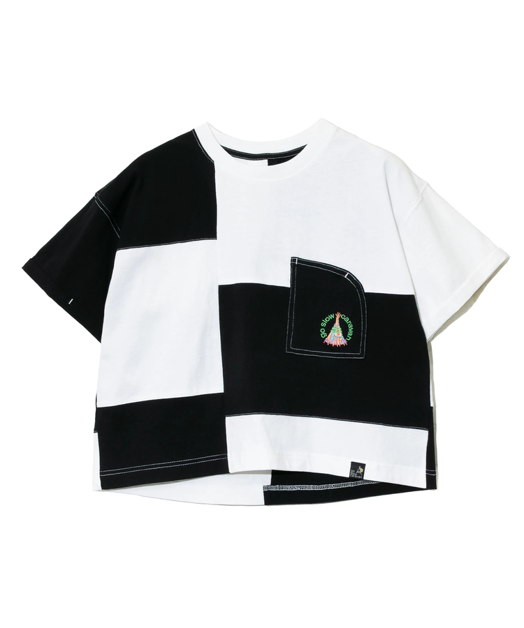 go slow caravan(ゴースローキャラバン) |USA/C切替ミドルラウンドポケTEE (WOMENS)